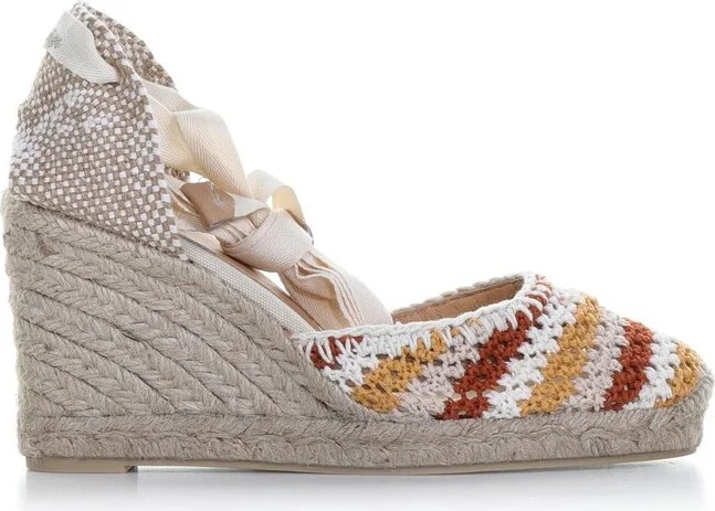 Castañer Carina Colour-Block Designed Crochet Espadrilles