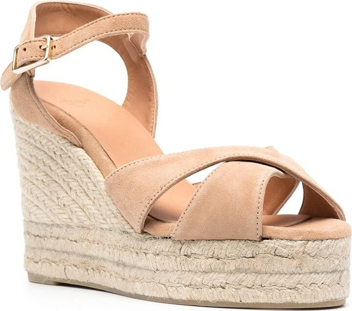 Castañer Carina Espadrilles In Caramel Jute With Wedge - Image 2