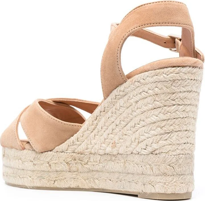 Castañer Carina Espadrilles In Caramel Jute With Wedge - Image 3