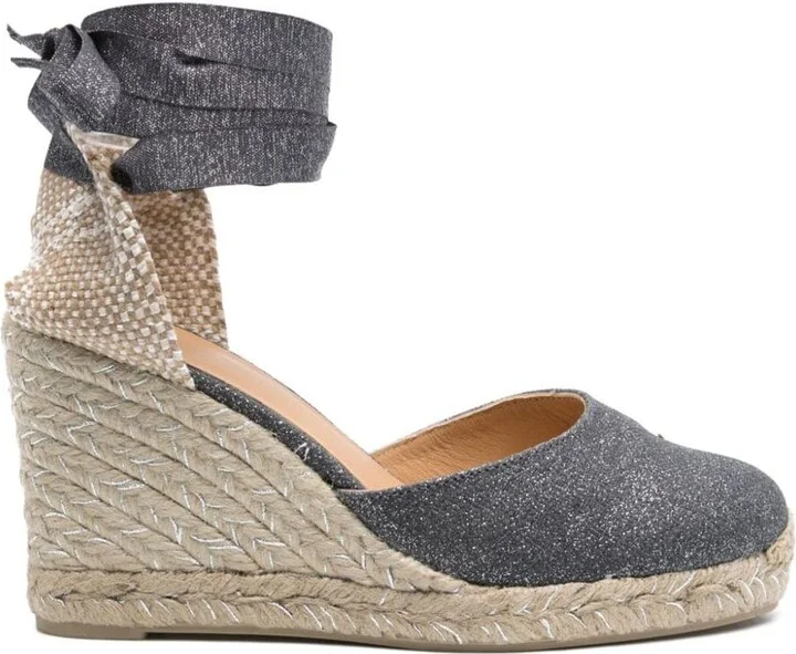 Castañer Carina Raffia Wedge Espadrilles