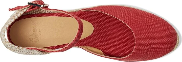 CASTANER Carol 30 Wedge Espadrille High Heels Rojo Carmin : EU 38 (US Women's 8) M, Leather - Image 2