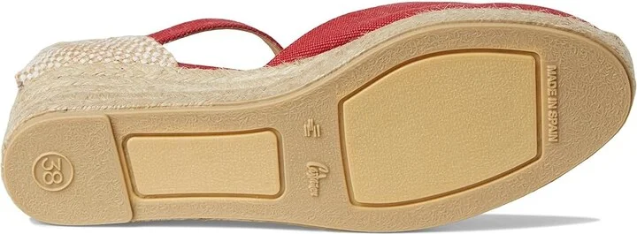 CASTANER Carol 30 Wedge Espadrille High Heels Rojo Carmin : EU 38 (US Women's 8) M, Leather - Image 3