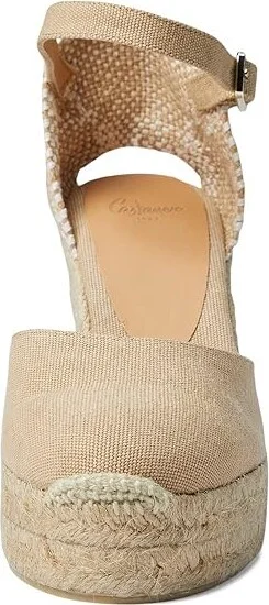 CASTANER Carol 80 mm Wedge Espadrille Women's Shoes Sand : EU 37 (US Women's 6.5) M, Textile - Image 2