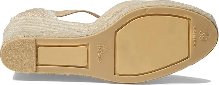CASTANER Carol 80 mm Wedge Espadrille Women's Shoes Sand : EU 37 (US Women's 6.5) M, Textile - Image 3