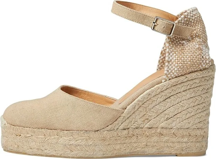 CASTANER Carol 80 mm Wedge Espadrille Women's Shoes Sand : EU 37 (US Women's 6.5) M, Textile - Image 5
