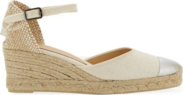 Castañer Caya Contrasting Toecap Wedge Espadrilles