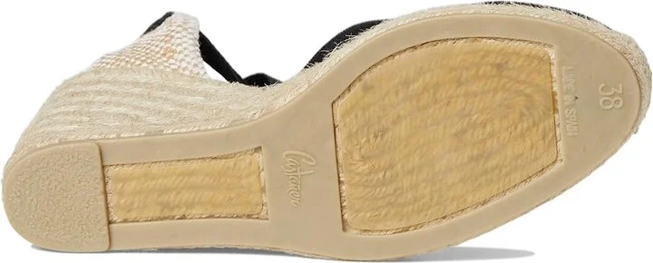 CASTANER Chiara 80 mm Wedge Espadrille Women's Shoes Black 1 : EU 35 (US Women's 5) M, Textile - Image 3