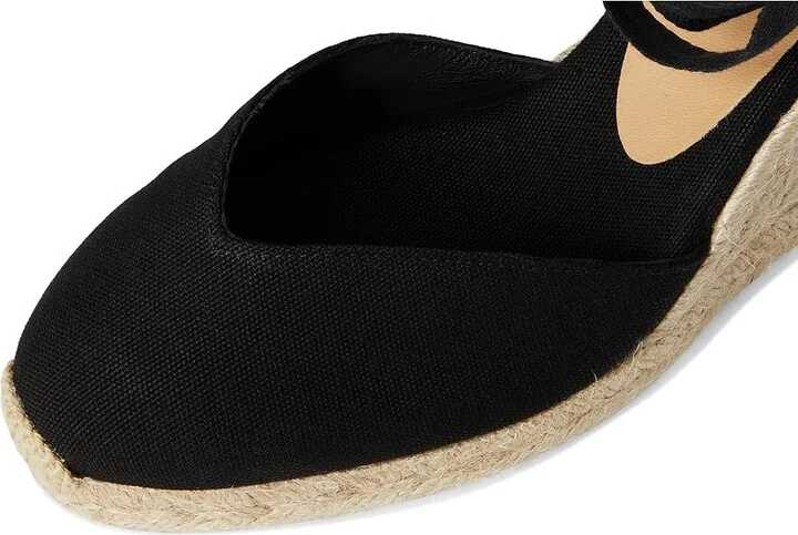 CASTANER Chiara 80 mm Wedge Espadrille Women's Shoes Black 1 : EU 35 (US Women's 5) M, Textile - Image 7