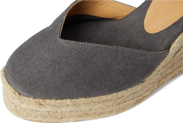 CASTANER Chiara 80 mm Wedge Espadrille Women's Shoes Charcoal : EU 39 (US Women's 9) M, Textile - Image 2