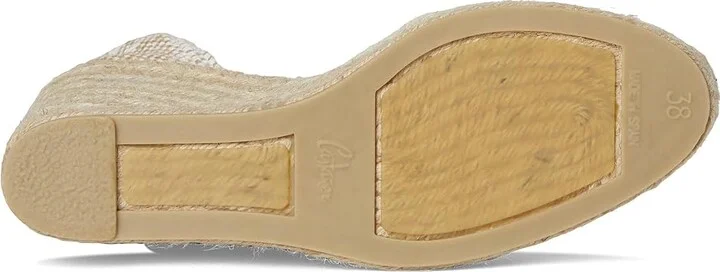 CASTANER Chiara 80 mm Wedge Espadrille Women's Shoes Ivory 1 : EU 36 (US Women's 6) M, Textile - Image 3