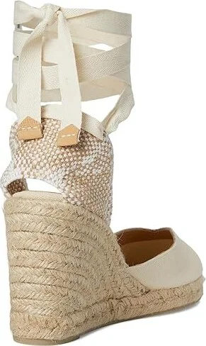 CASTANER Chiara 80 mm Wedge Espadrille Women's Shoes Ivory 1 : EU 36 (US Women's 6) M, Textile - Image 4
