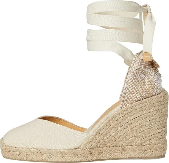 CASTANER Chiara 80 mm Wedge Espadrille Women's Shoes Ivory 1 : EU 36 (US Women's 6) M, Textile - Image 6