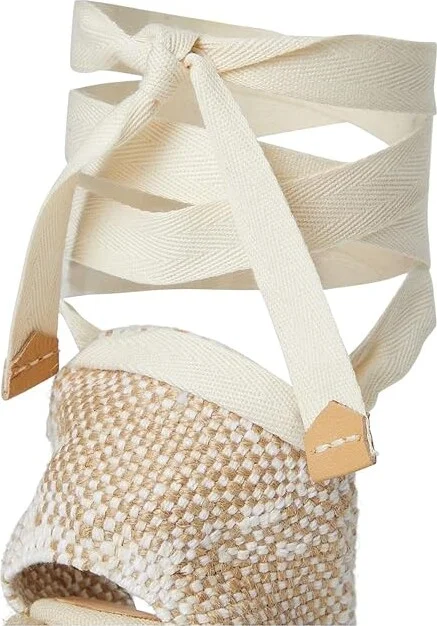 CASTANER Chiara 80 mm Wedge Espadrille Women's Shoes Ivory 1 : EU 36 (US Women's 6) M, Textile - Image 7
