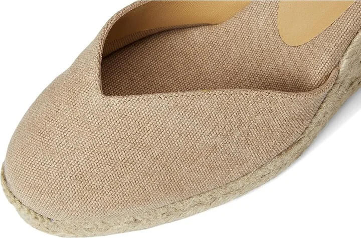 CASTANER Chiara 80 mm Wedge Espadrille Women's Shoes Sand : EU 35 (US Women's 5) M, Textile - Image 2