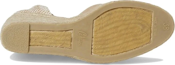 CASTANER Chiara 80 mm Wedge Espadrille Women's Shoes Sand : EU 35 (US Women's 5) M, Textile - Image 3