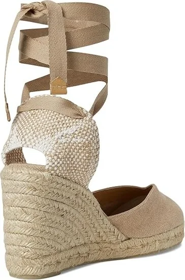 CASTANER Chiara 80 mm Wedge Espadrille Women's Shoes Sand : EU 35 (US Women's 5) M, Textile - Image 4