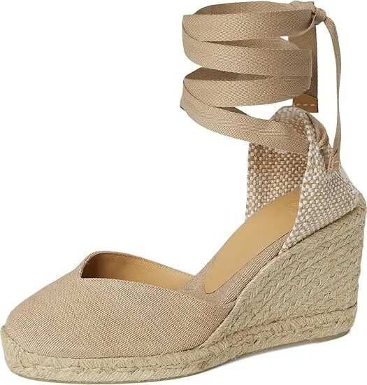 CASTANER Chiara 80 mm Wedge Espadrille Women's Shoes Sand : EU 35 (US Women's 5) M, Textile - Image 5