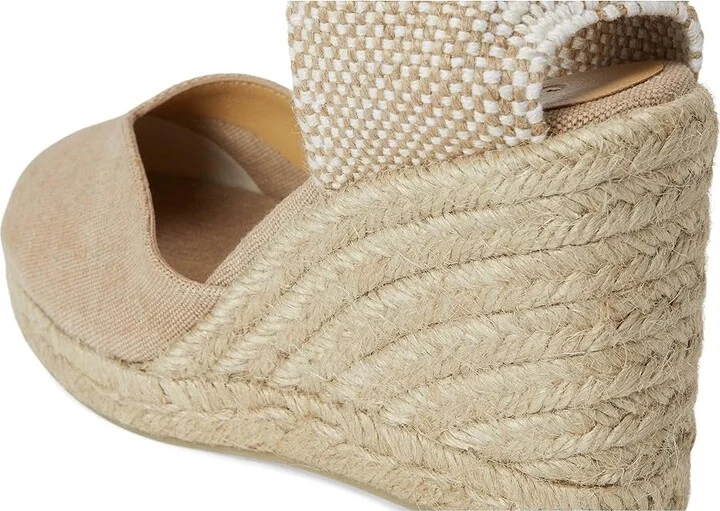 CASTANER Chiara 80 mm Wedge Espadrille Women's Shoes Sand : EU 35 (US Women's 5) M, Textile - Image 7