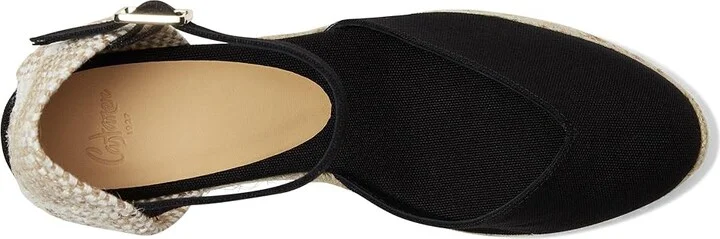 CASTANER Chiarita 60 mm Wedge Espadrille Women's Shoes Black : EU 35 (US Women's 5) M, Textile - Image 2