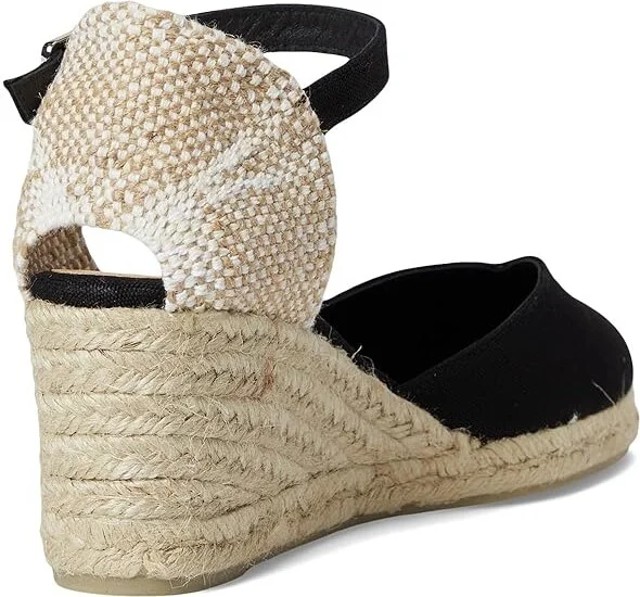 CASTANER Chiarita 60 mm Wedge Espadrille Women's Shoes Black : EU 35 (US Women's 5) M, Textile - Image 4