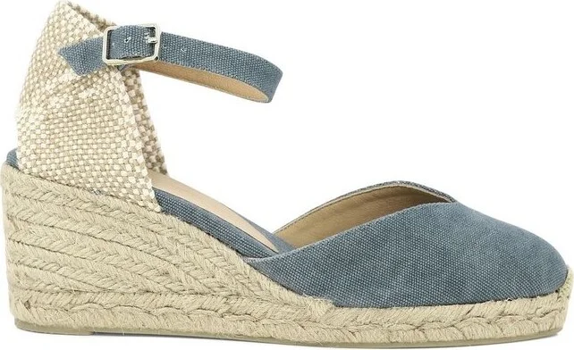 Castañer Chiarita V-Cut Detailed Wedge Espadrilles