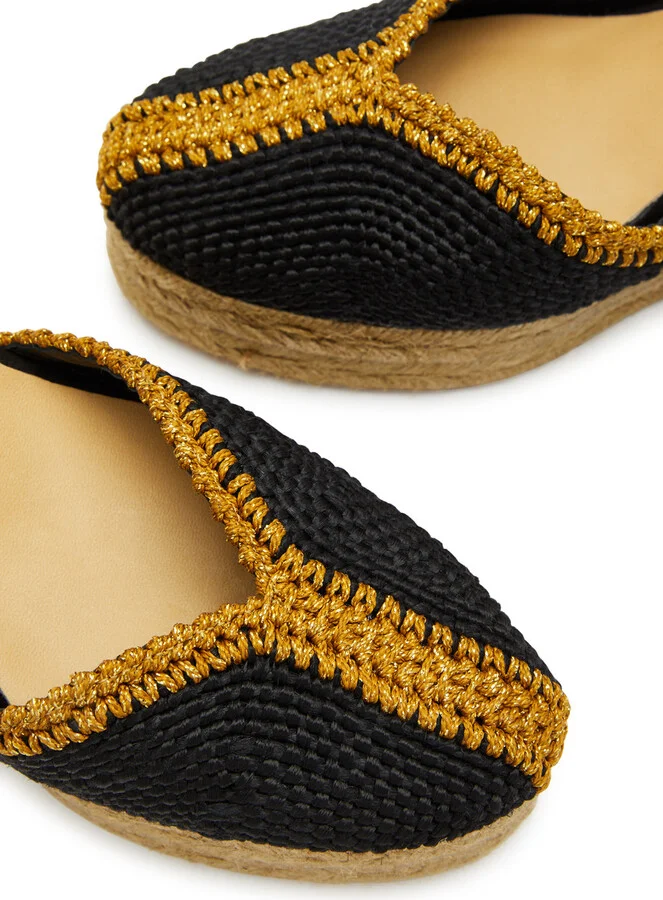 Castañer Coeur 110 Raffia Wedge Espadrilles - Image 3