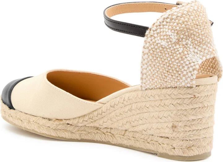 Castañer Coraline Leather Wedge Espadrilles - Image 2