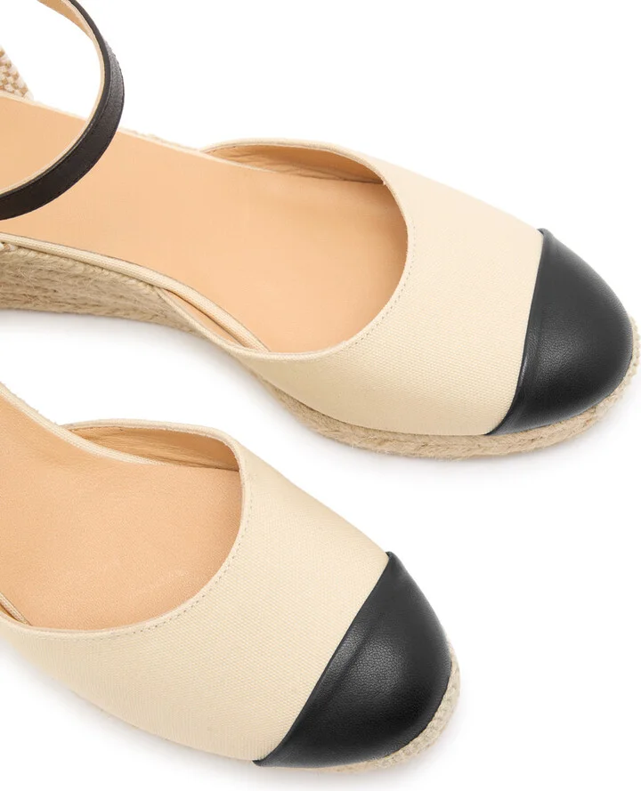 Castañer Coraline Leather Wedge Espadrilles - Image 3