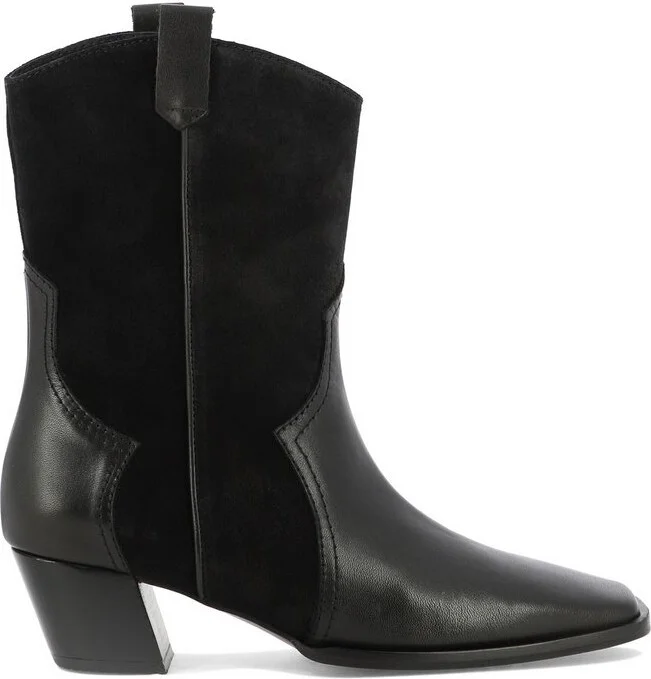 Castañer Denise Square Toe Cowboy Ankle Boots