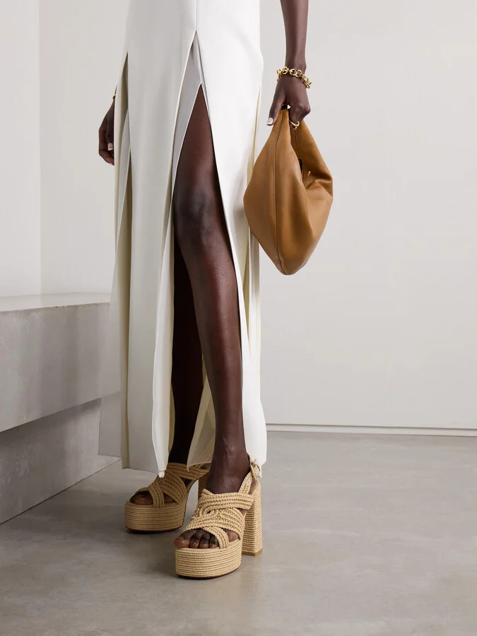 CASTAÑER - Fulvia 120 Raffia Platform Sandals - Neutrals - Image 2
