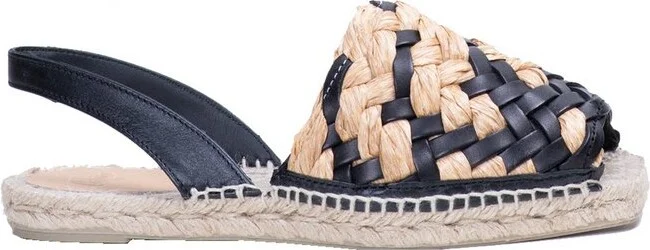 Castañer Interwoven Slingback Flat Espadrilles