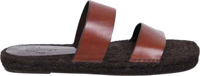 Castañer Kim Double-Strap Square Toe Slides