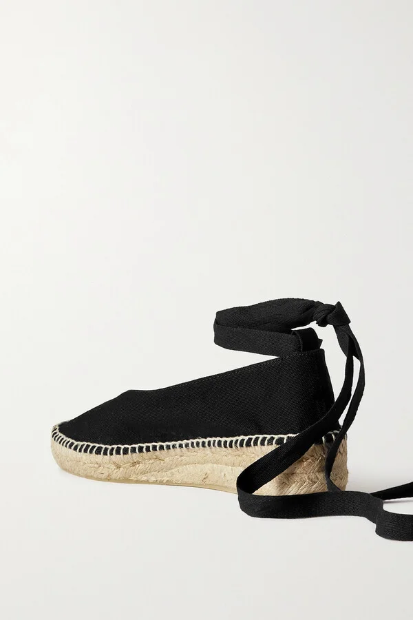 CASTAÑER - + Net Sustain Gea Canvas Espadrilles - Black - Image 3
