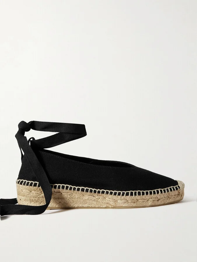 CASTAÑER - + Net Sustain Gea Canvas Espadrilles - Black