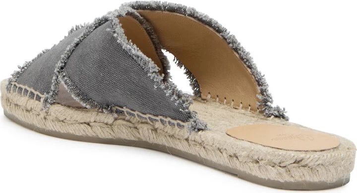 Castañer Palmera Distressed Canvas Espadrille Sliders - Image 2
