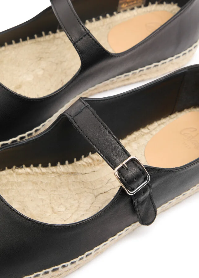 Castañer Pepa Leather Espadrille Ballet Flats - Image 4