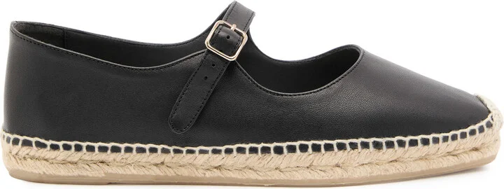 Castañer Pepa Leather Espadrille Ballet Flats