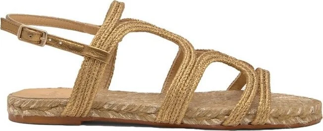 Castañer Pitra Metallic Braided Sandals