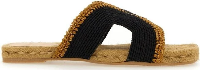 Castañer Pura Braided Strap Flat Sandals