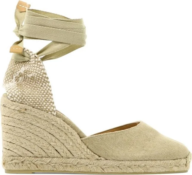 Castañer Round Toe Tie-Fastened Espadrilles