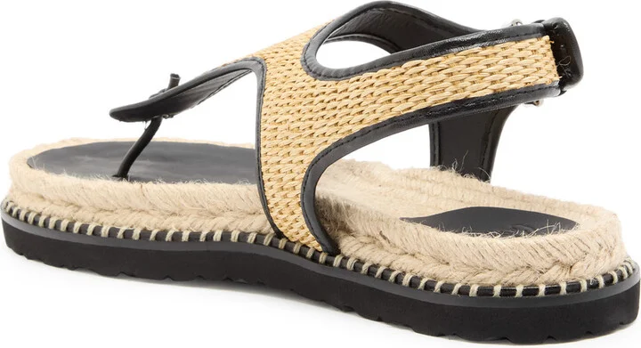 Castañer Tamesis Rafia Designer Espadrille Sandals Beige UK5 / EU38 - Image 2
