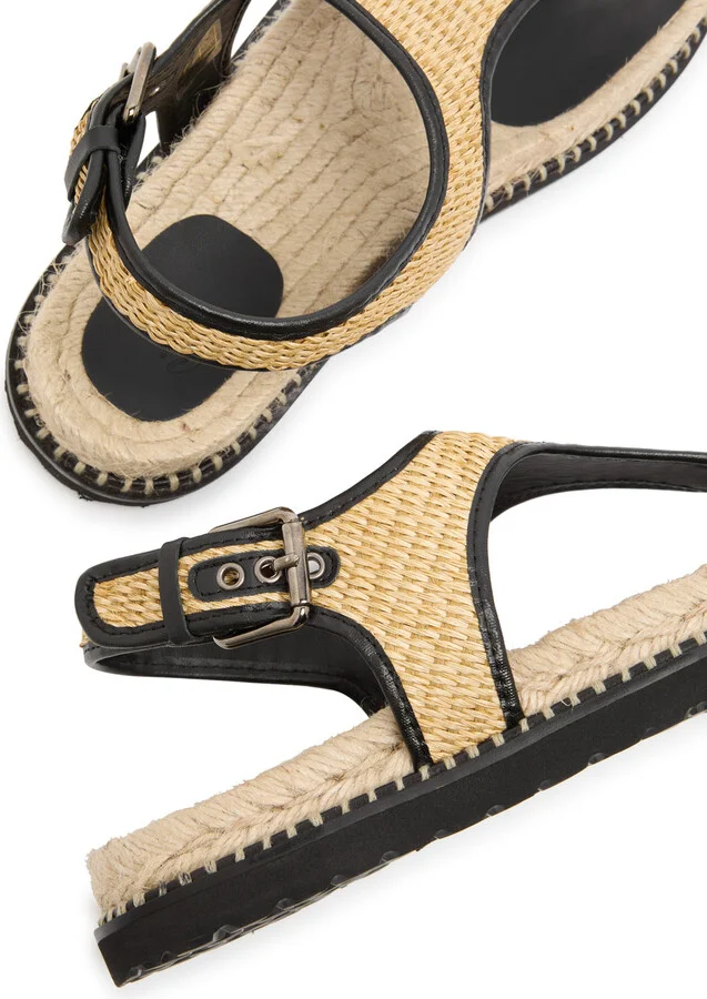 Castañer Tamesis Rafia Designer Espadrille Sandals Beige UK5 / EU38 - Image 4