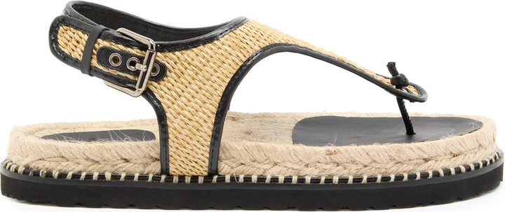 Castañer Tamesis Rafia Designer Espadrille Sandals Beige UK5 / EU38
