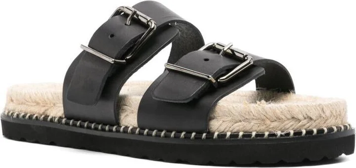 Castañer Ter Leather Flat Sandals - Image 3