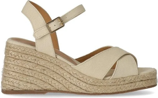 Castañer Thea Jute Crossover Strap Sandals