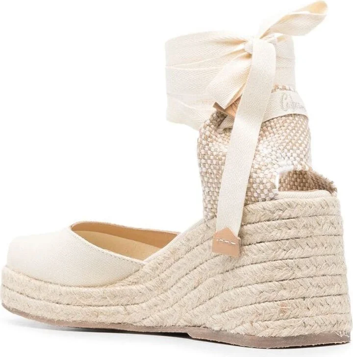 Castañer Tina Raffia Wedge Espadrilles - Image 2