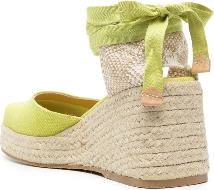 Castañer Tina Raffia Wedge Espadrilles - Image 3