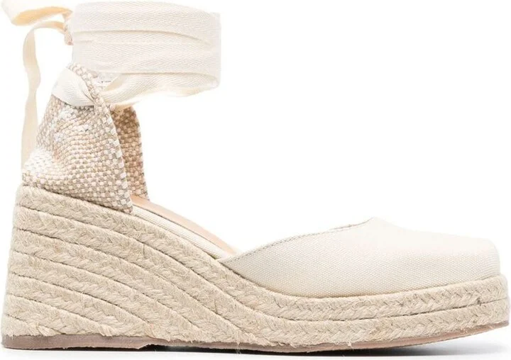 Castañer Tina Raffia Wedge Espadrilles