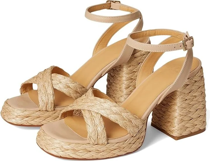 CASTANER Valeriette Raffia Sandal Women's Sandals Natural : EU 35 (US Women's 5) M, Leather