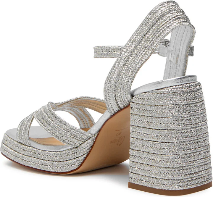 Castañer Valle Women's Silver Designer Platform Sandals UK6 / EU39 - Image 2